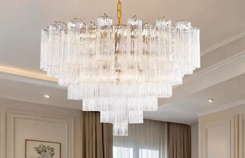 Lustre Design en Verre pour Salon