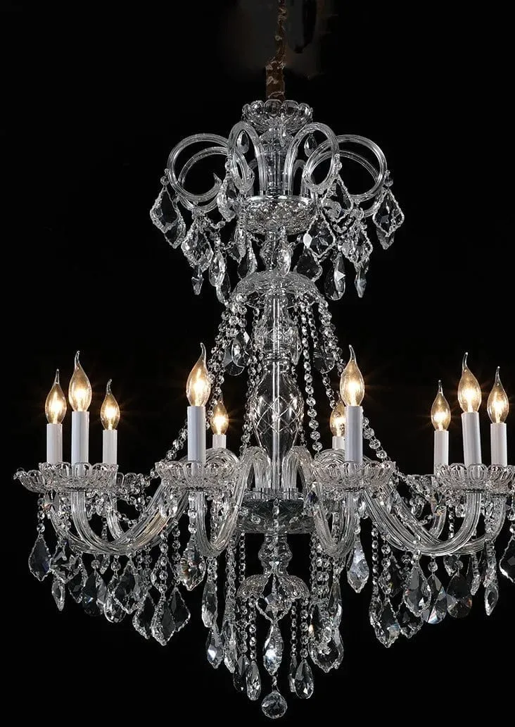 Grand Lustre Chic Cristal Baroque