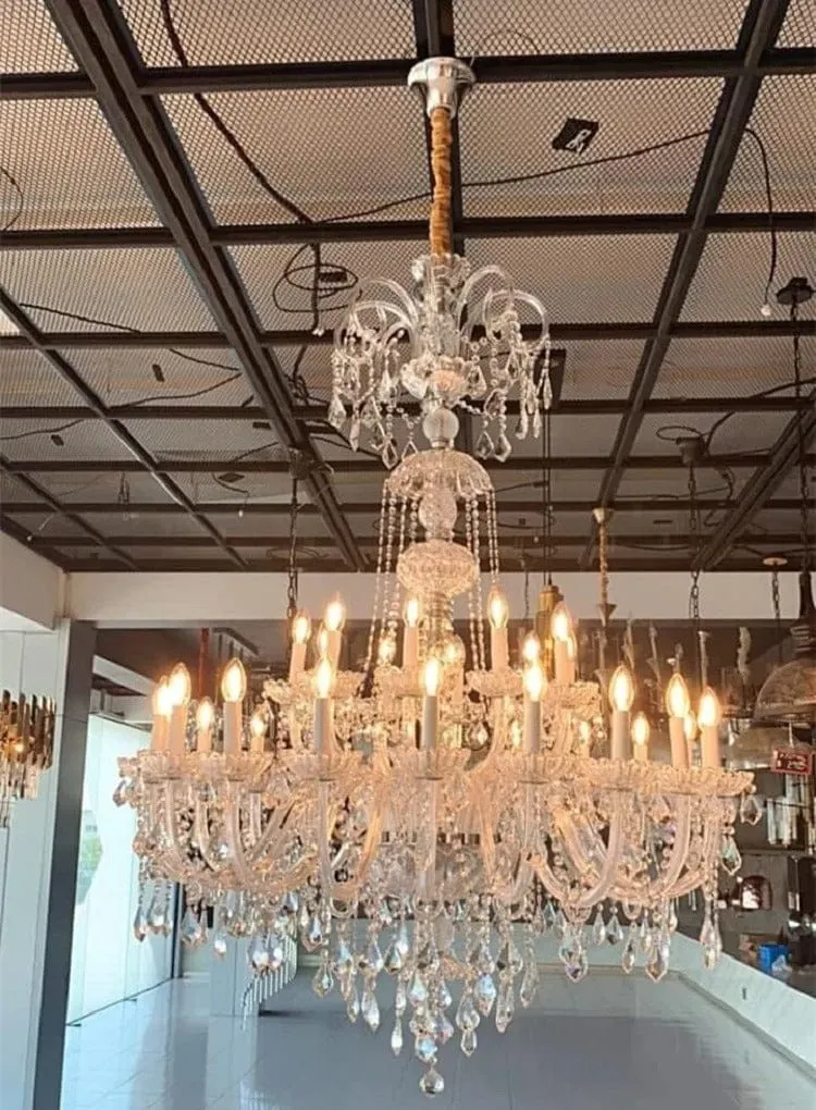 Grand Lustre Chic Cristal Baroque