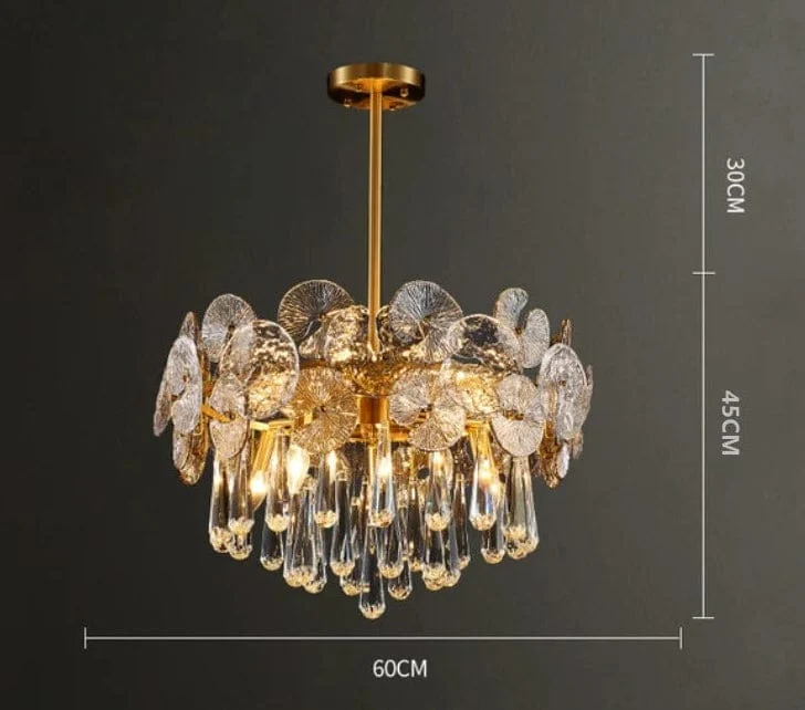 Lustre de cristal de 1m