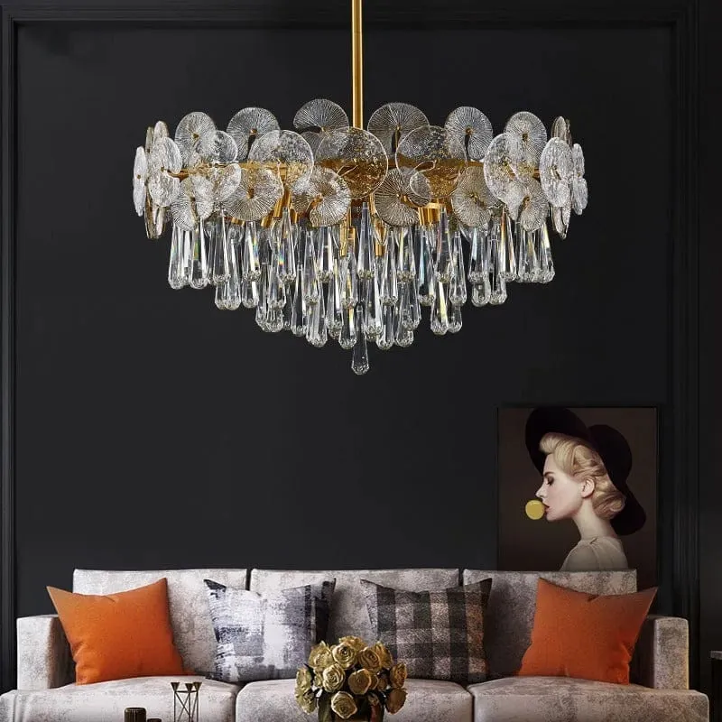 Lustre de cristal de 1m