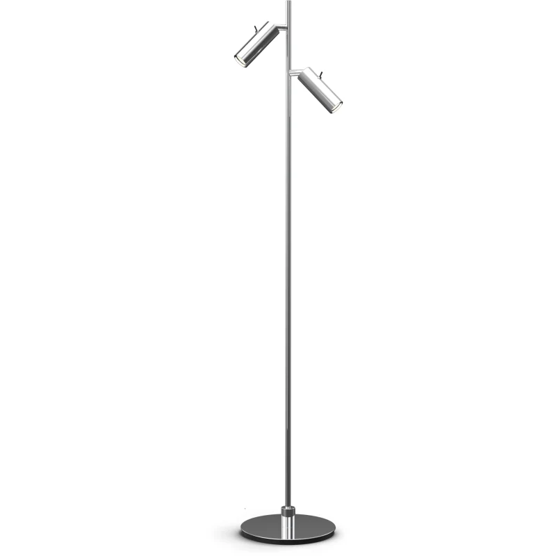 PIPELINE GULVLAMPE DOBBELT KROM