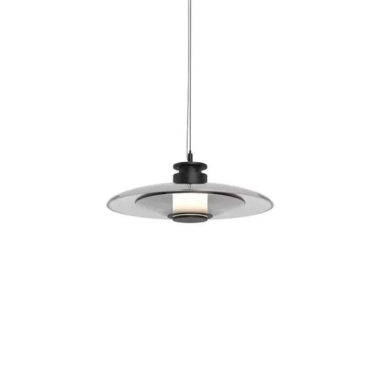 Suspension Verre Ambre Moderne