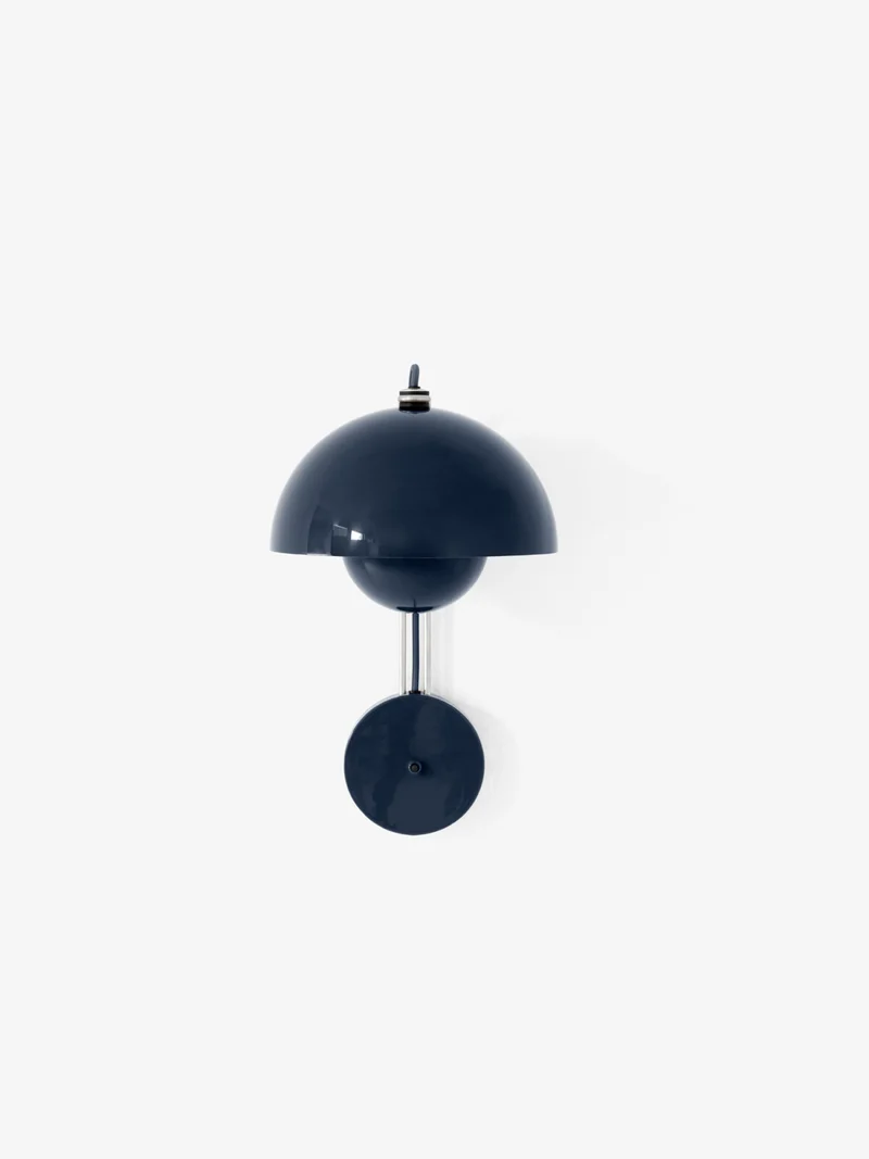 FLOWERPOT VP8 - VÆGLAMPE - STEEL BLUE
