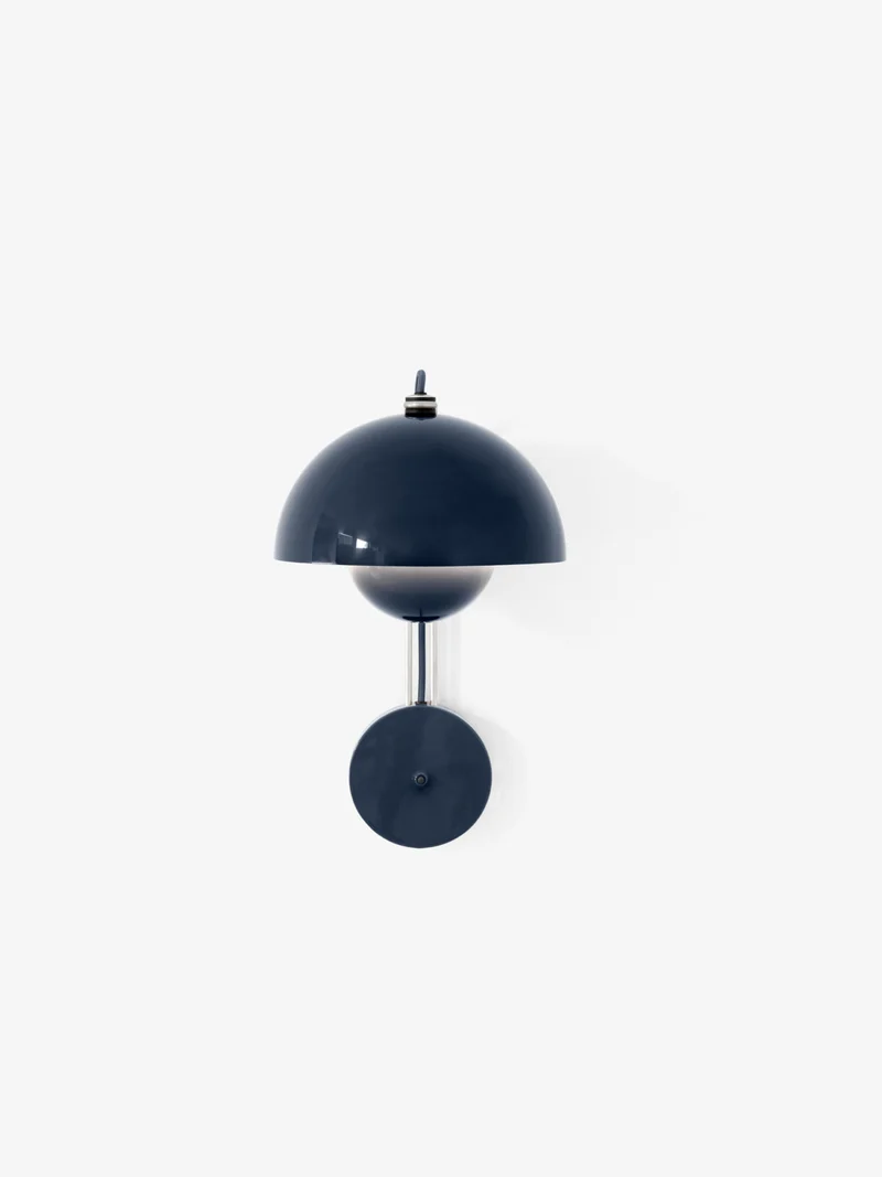FLOWERPOT VP8 - VÆGLAMPE - STEEL BLUE