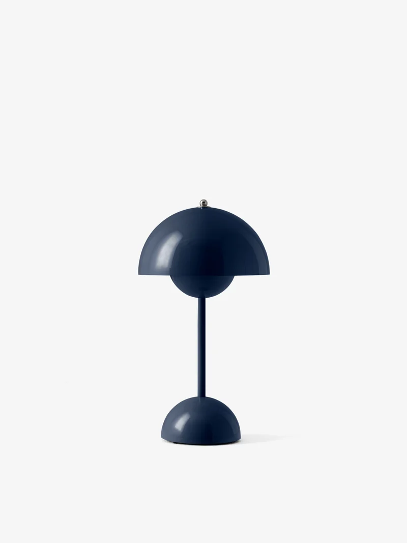 FLOWERPOT VP9 - PORTABLE BORDLAMPE - STEEL BLUE