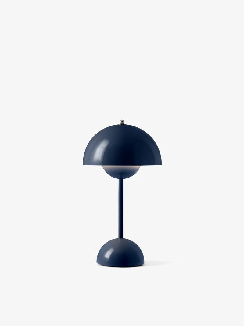 FLOWERPOT VP9 - PORTABLE BORDLAMPE - STEEL BLUE