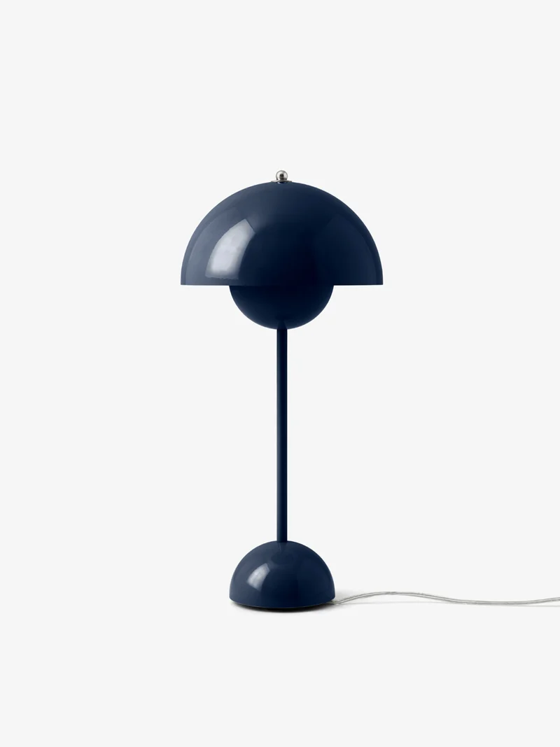 FLOWERPOT VP3 - BORDLAMPE - STEEL BLUE