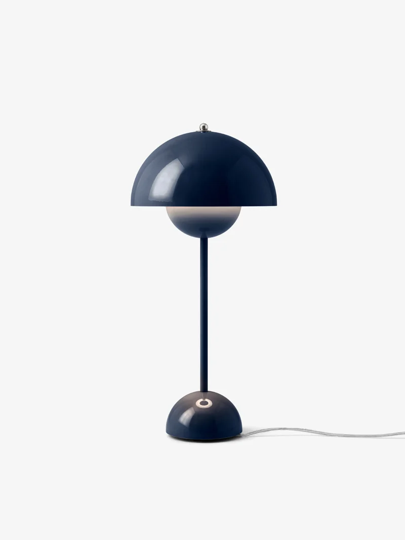 FLOWERPOT VP3 - BORDLAMPE - STEEL BLUE