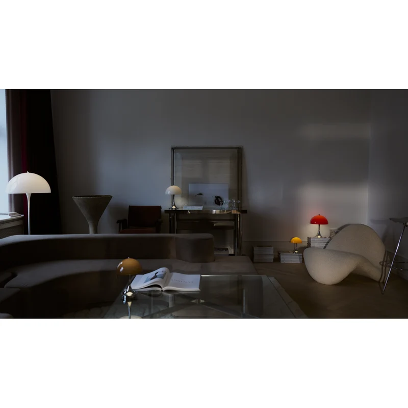 PANTHELLA 160 - PORTABLE Bordlampe ORIGINAL - OPAL BROWN