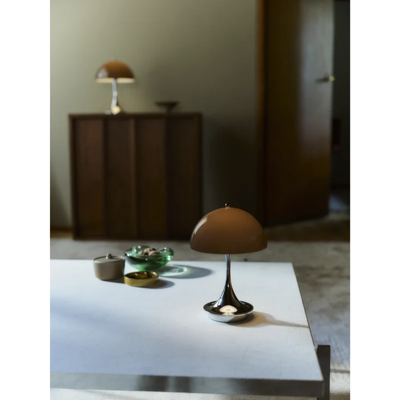 PANTHELLA 160 - PORTABLE Bordlampe ORIGINAL - OPAL BROWN
