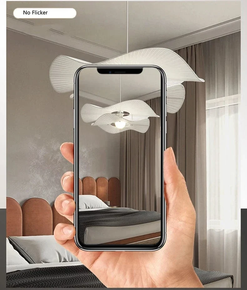 Grande Suspension Blanche Salon