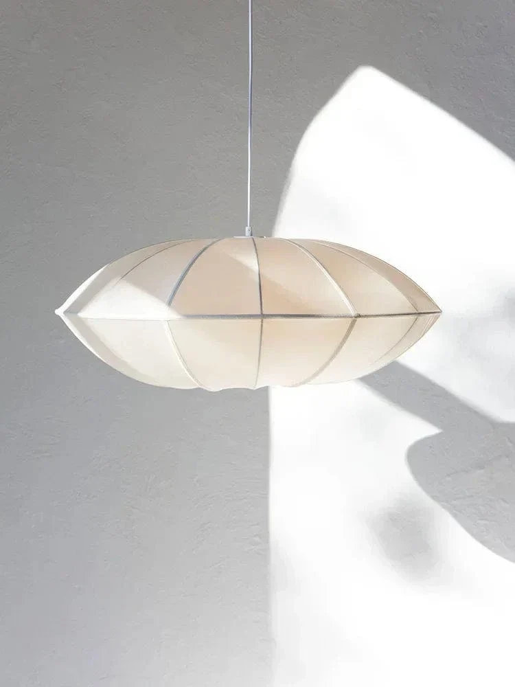 Suspension LED Médiévale Nordique – Lampe Zen en Soie pour Salon, Chambre & Décoration Maison