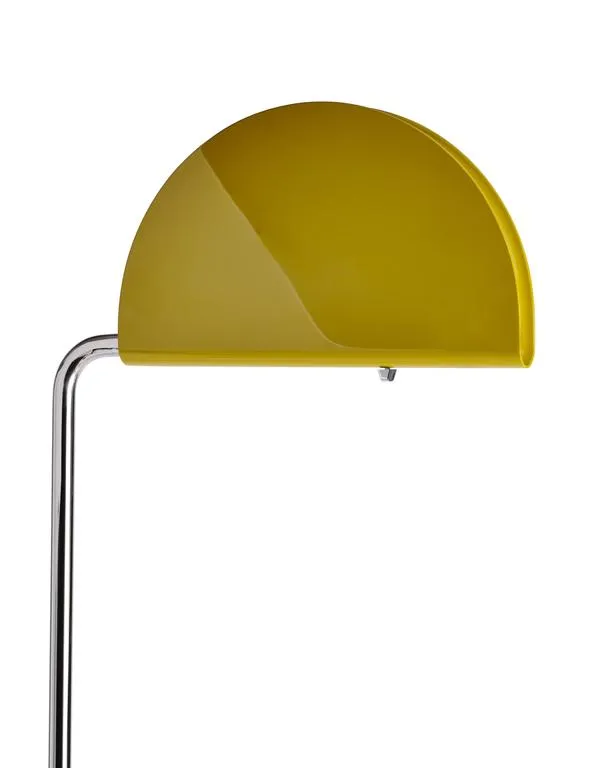 DCWéditions Mezzaluna Gulvlampe - White Marble / Yellow