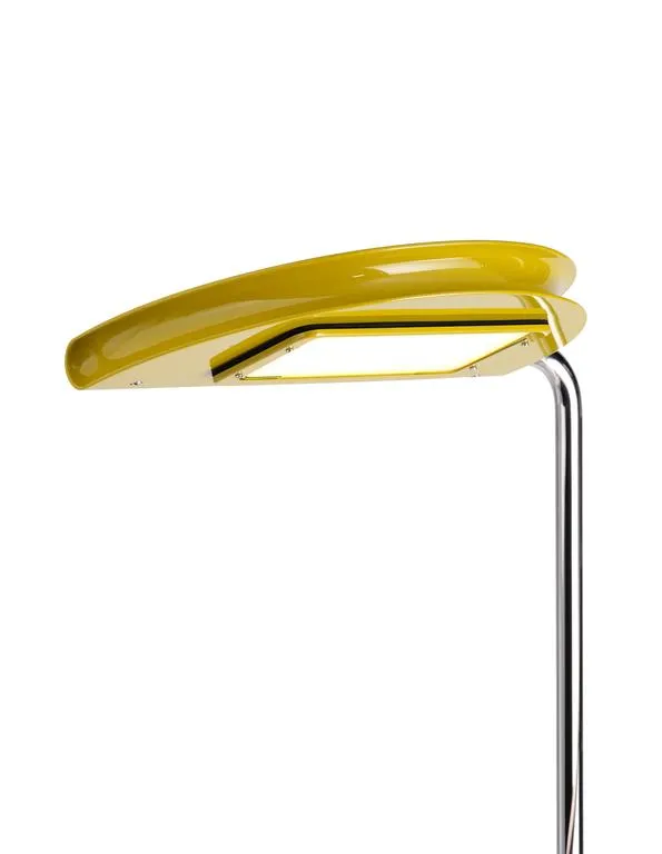 DCWéditions Mezzaluna Gulvlampe - White Marble / Yellow