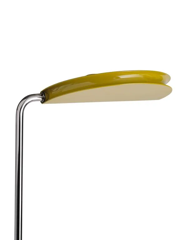 DCWéditions Mezzaluna Gulvlampe - White Marble / Yellow