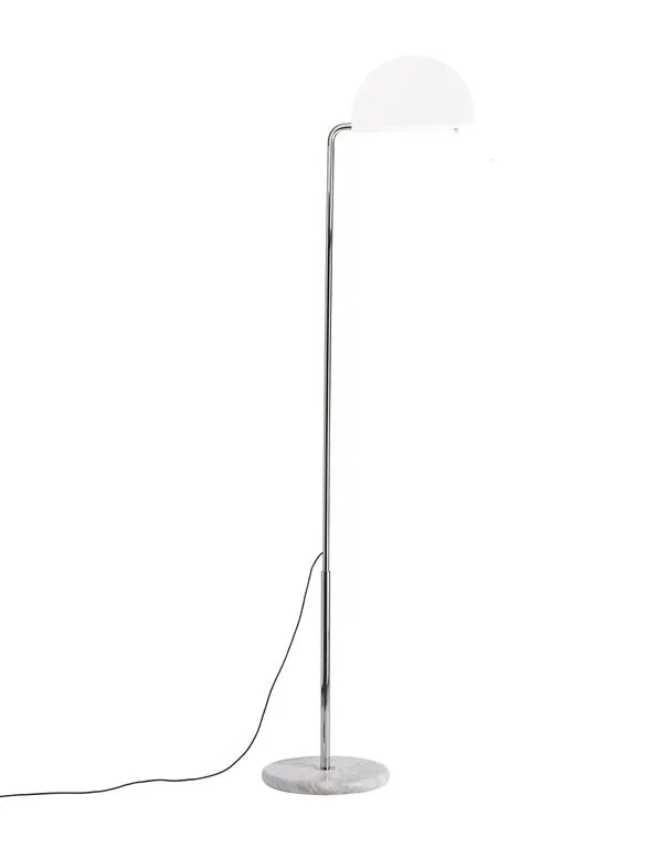 DCWéditions Mezzaluna Gulvlampe - White Marble / White
