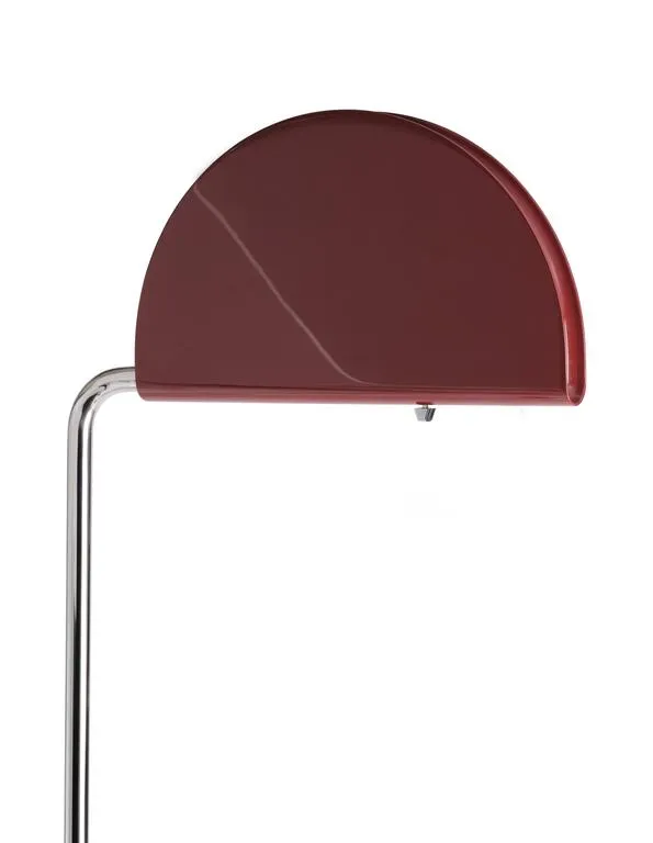 DCWéditions Mezzaluna Gulvlampe - White Marble / Red