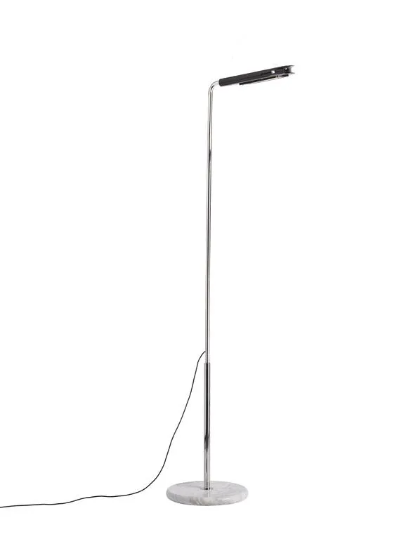 DCWéditions Mezzaluna Gulvlampe - White Marble / Black