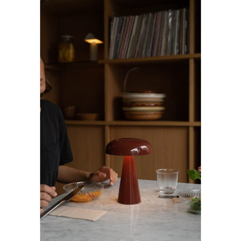 COMO SC53 - BORDLAMPE PORTABLE - RED BROWN
