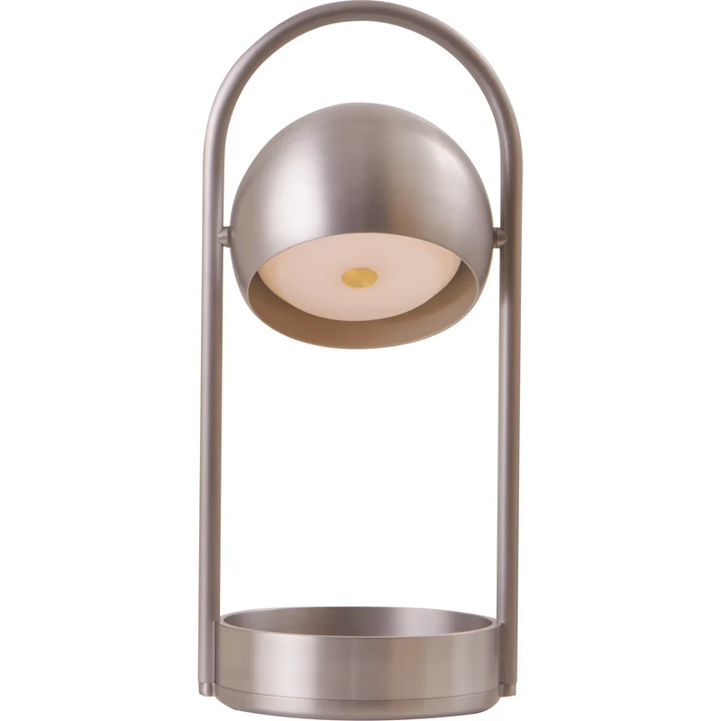 BALL PORTABLE BØRSTET ALUMINIUM ONE LYSKILDE