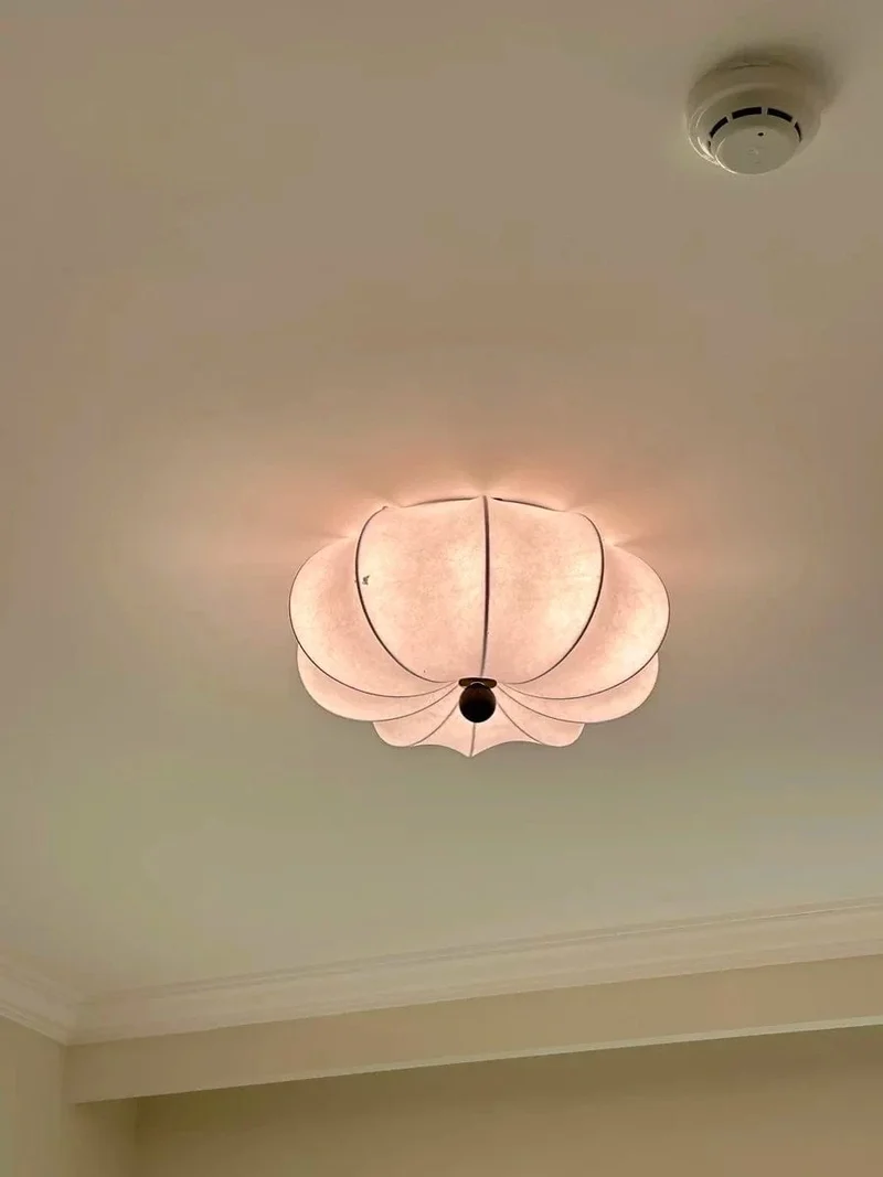 Plafonnier Blanc Nordique pour Salon