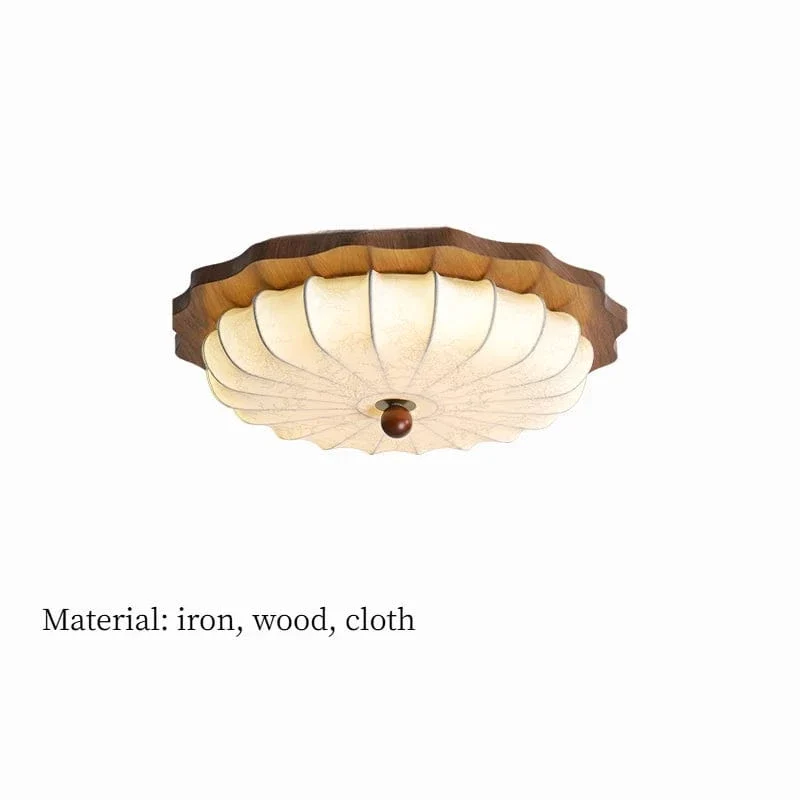 Plafonnier en Bois Rétro Japonais