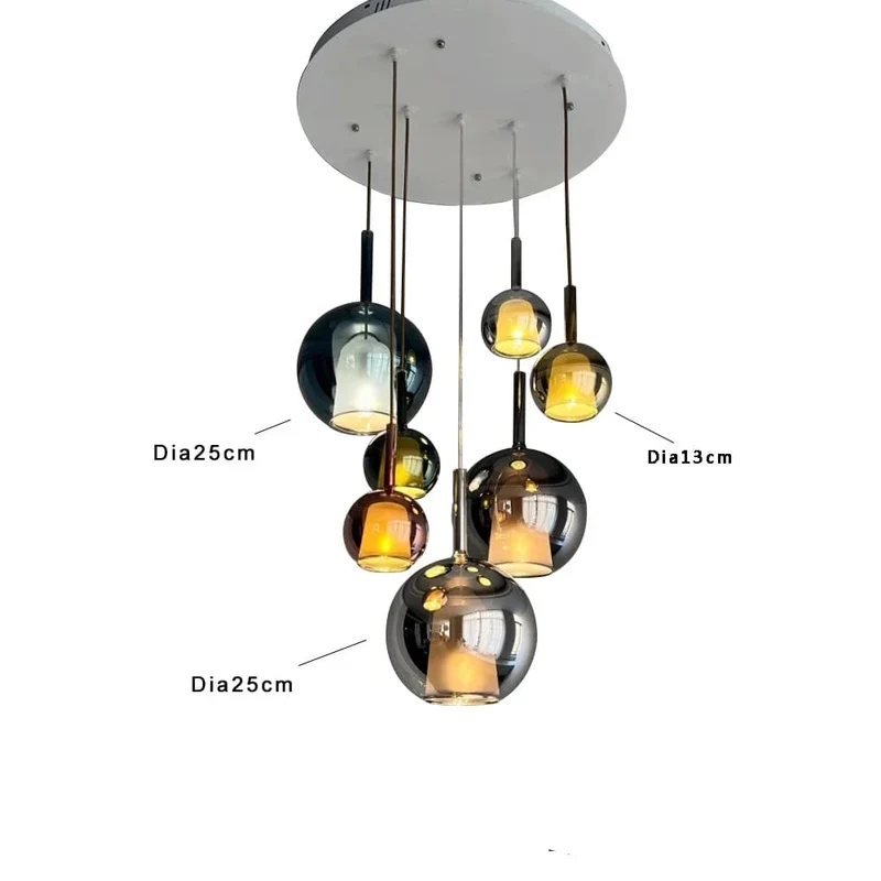 Suspension Luminaire Plusieurs Boules