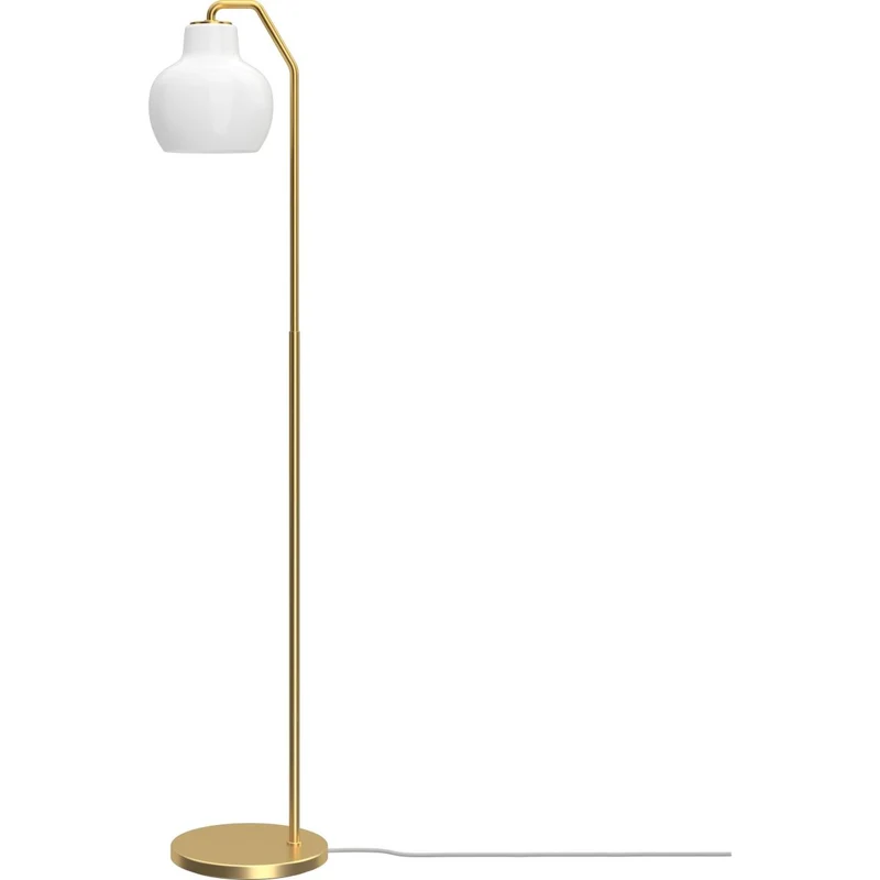 VL RINGKRONE - GULVLAMPE - MESSING/OPAL GLAS