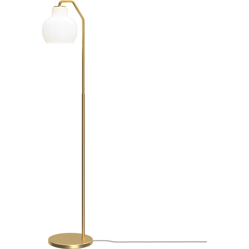 VL RINGKRONE - GULVLAMPE - MESSING/OPAL GLAS