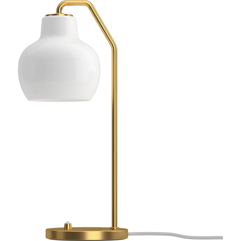 VL RINGKRONE - BORDLAMPE - MESSING/OPAL GLAS