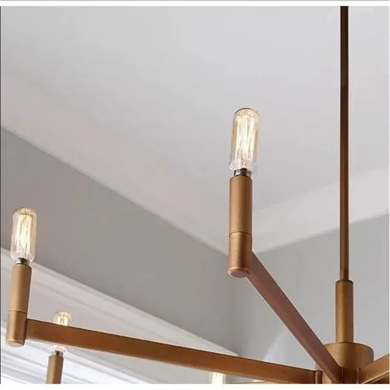 Suspension Industrielle Métal Bronze
