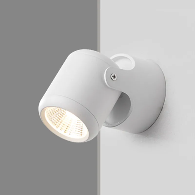 Mounted Adjustable Rotating Led Lamp Wall Lights Spotlight Track Decor Outdoor Light Decorative Luminaires Black White Folding