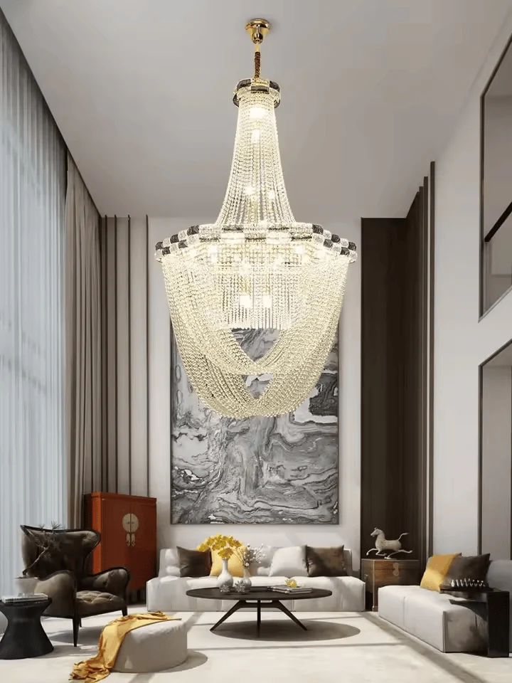 Lustre Pour Plafond Haut