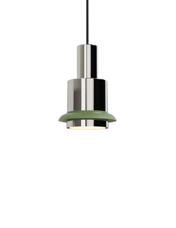 DCWéditions Chaumont Pendel Ø19×H28 - Nickel/Green