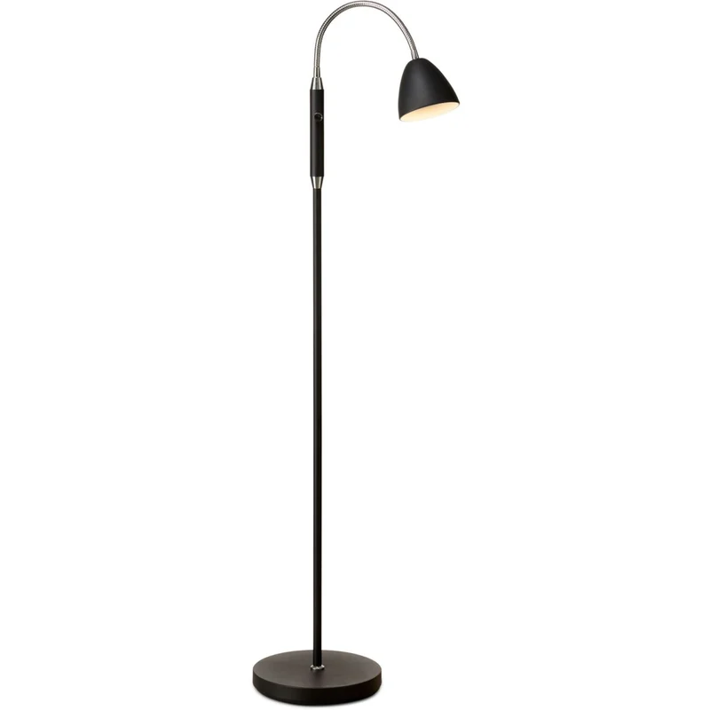 ROOM GULVLAMPE 1 ARM SORT KROM