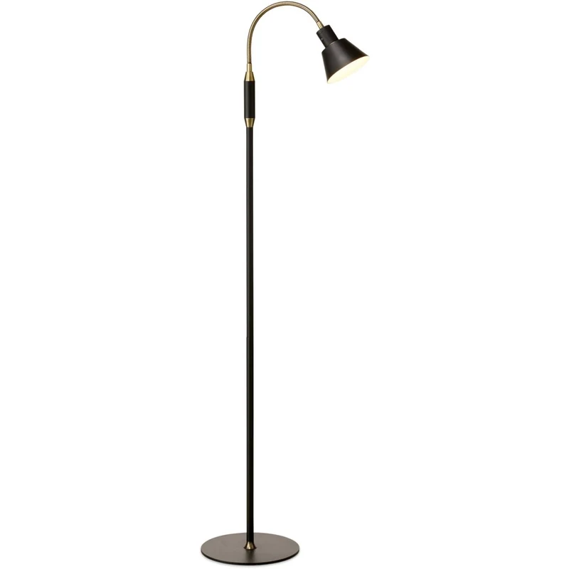 SPACE LED GULVLAMPE 1 ARM SORT/ANTIQUE