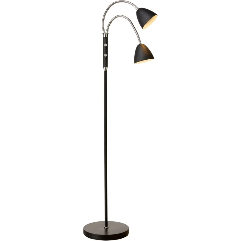 ROOM GULVLAMPE 2 ARM SORT KROM