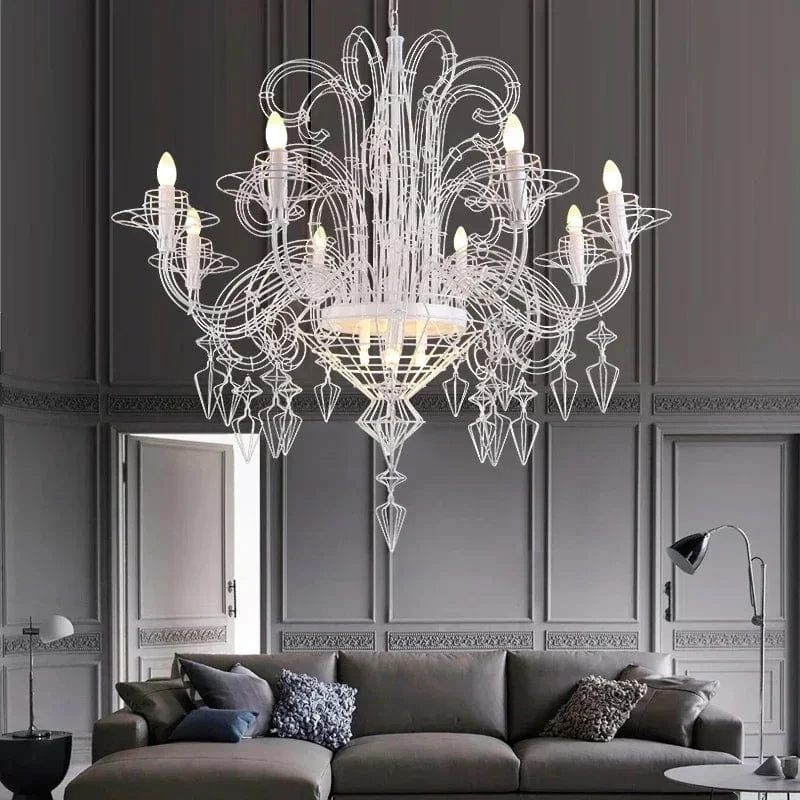 Chandelier Baroque en Fer