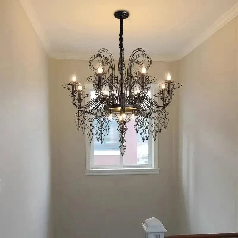 Chandelier Baroque en Fer