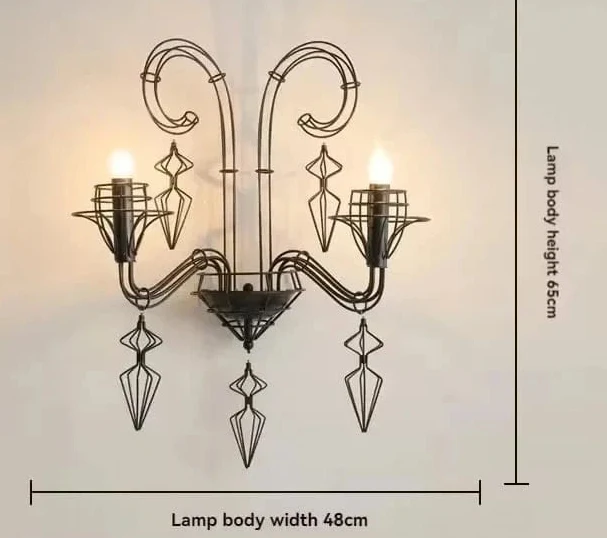 Chandelier Baroque en Fer