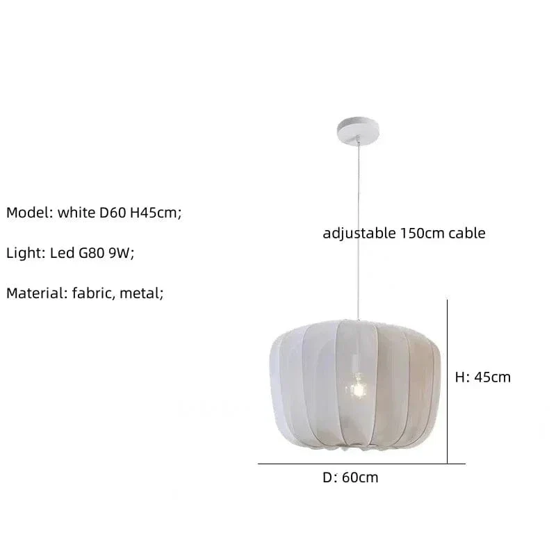 Lampe Nordique en Tissu