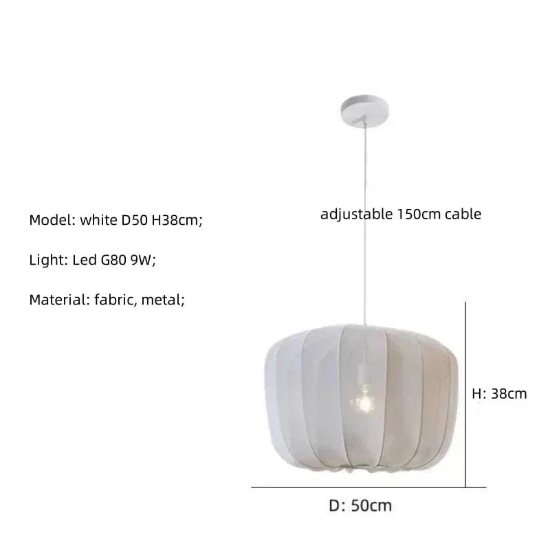 Lampe Nordique en Tissu