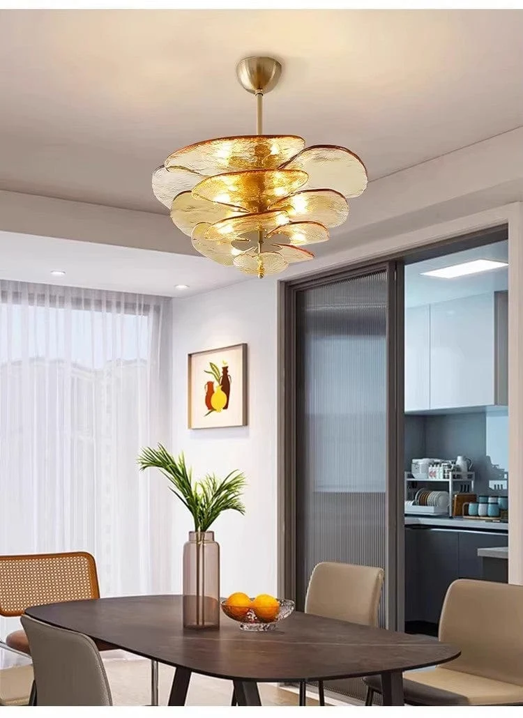 Plafonnier Moderne pour Salon en Verre