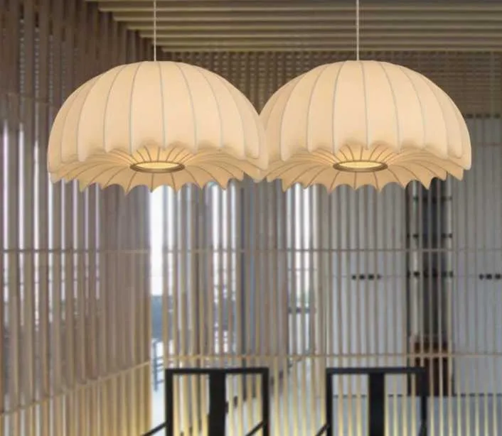 Suspension Soie Blanche
