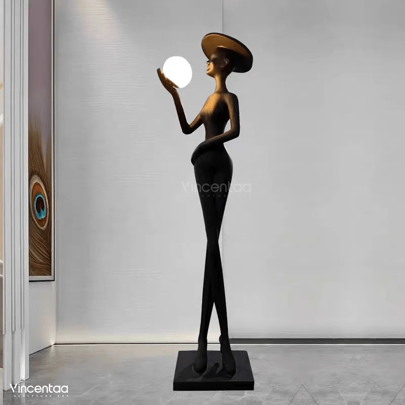 Luminaire Decoratif Sculpture Femme
