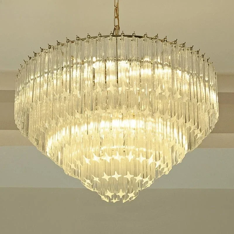 Lustre Chic en Verre pour Salon