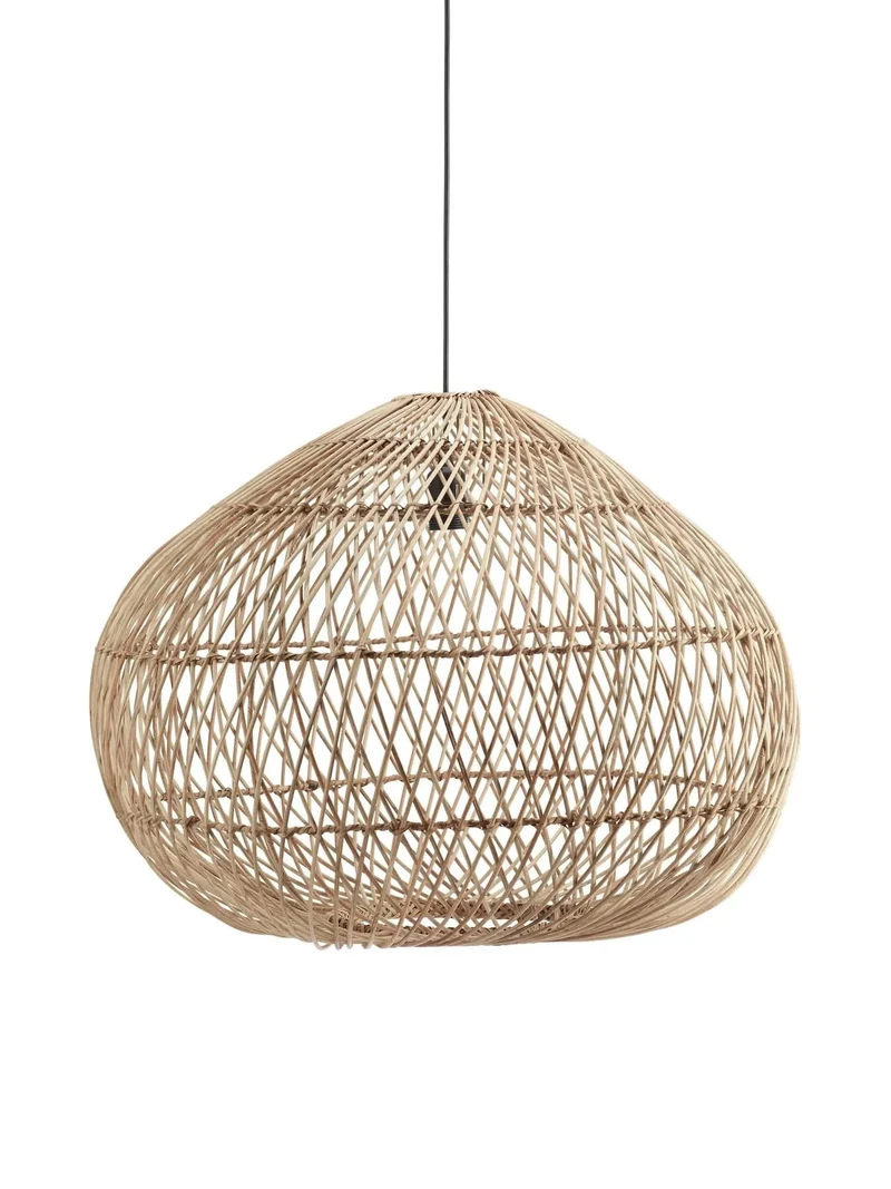 Lustre Rotin Naturel pour Salle a Manger