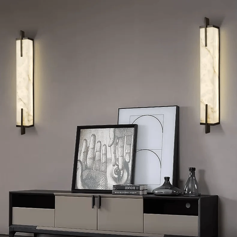 Applique LED Marbre Style Japonais