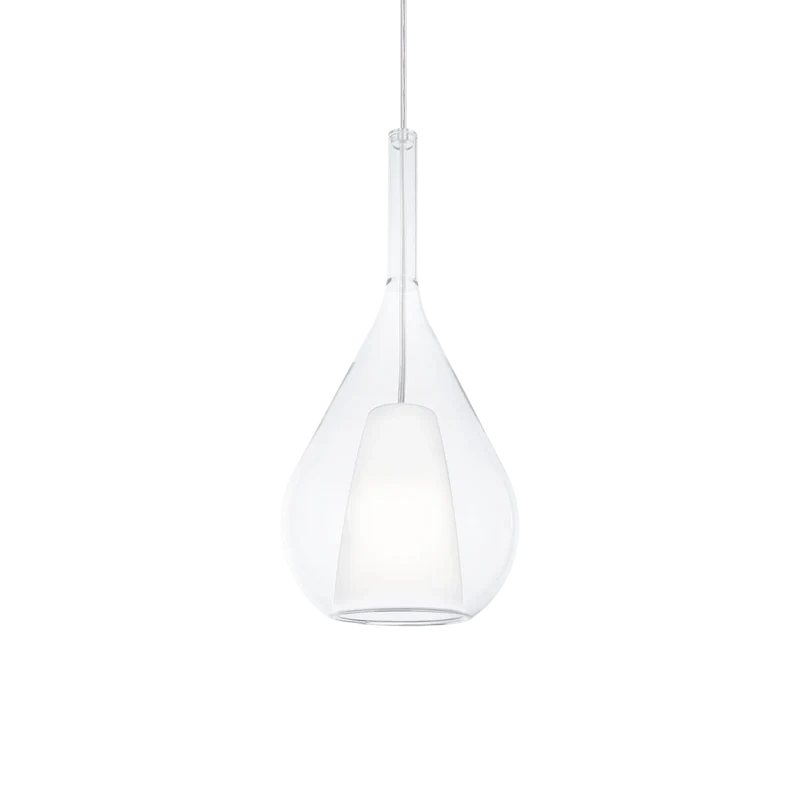 Suspension Verre Transparent Poire